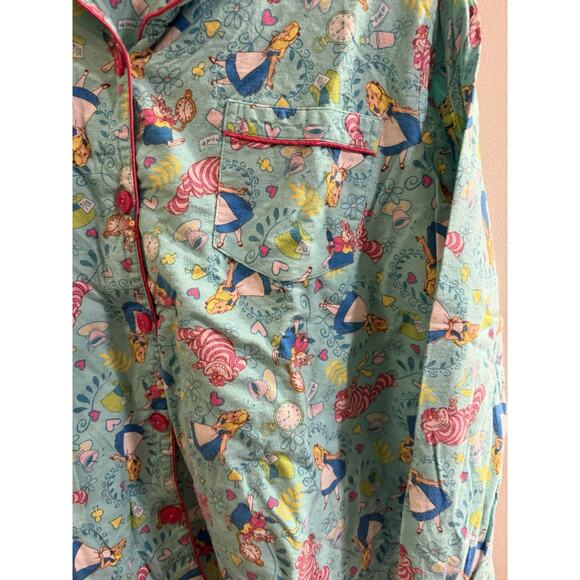 Alice In Wonderland Disney Store 3xl Flannel Cotton Pajama Set Drawstring Plus - Picture 10 of 10